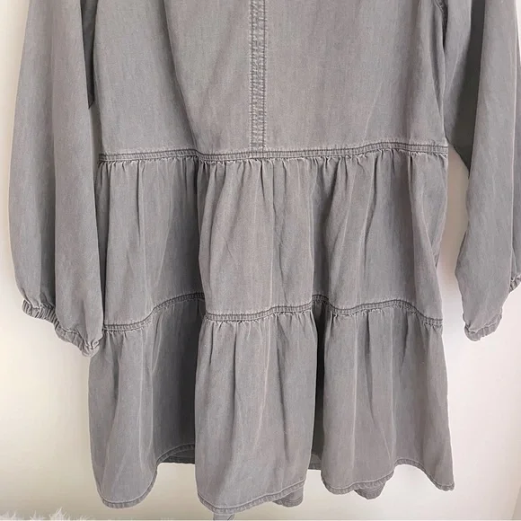 Madewell Denim Raglan-Sleeve Mini Dress in Lunar Wash - Picture 15 of 16